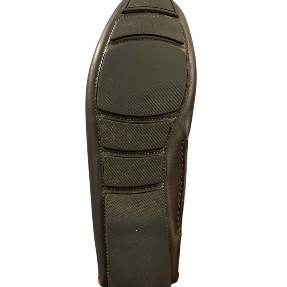Bally Black Leather Loafers with Red Stripes - Picture 12 of 14